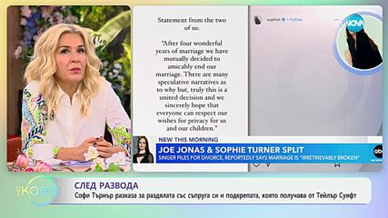 Тейлър Суифт предоставила апартамента си на Софи Търнър след развода ѝ с Джо Джонас