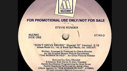 Stevie Wonder- Don`t Drive Drunk (special 12 Inch Version 1984)