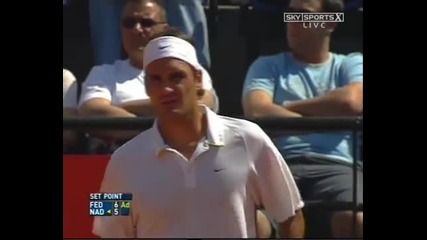 Atp 2006 Rome Final - Rafael Nadal vs Roger Federer part 1