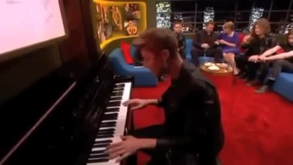 Justin Bieber Singing A Bit Of &'let It Be&'