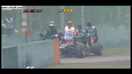 F1 2011 Chinese Grand Prix Free Practice 1 Highlights