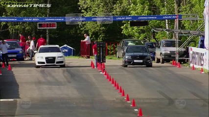 Audi Rs6 Evotech vs Mercedes C63 Mhp