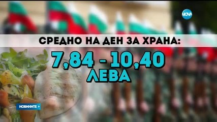 Орязват парите за храна на военните