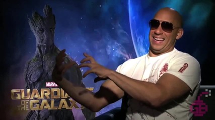 Вин Дизел, Бенисио Дел Торо и Зои Салдана говорят за филма си Пазители на Галактиката (2014)