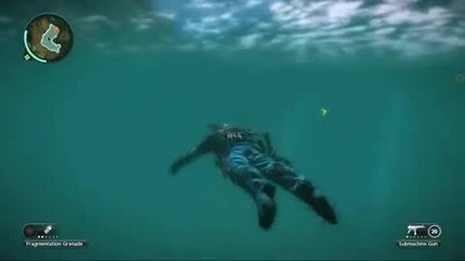 Just Cause 2 - Mechanical Shark Easter Egg 