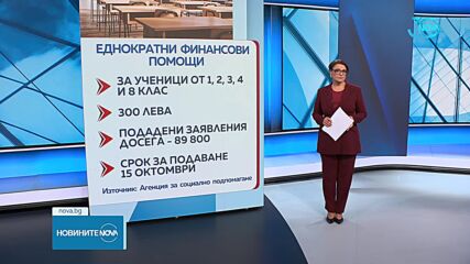 Отпускат еднократна финансова помощ за новата учебна година
