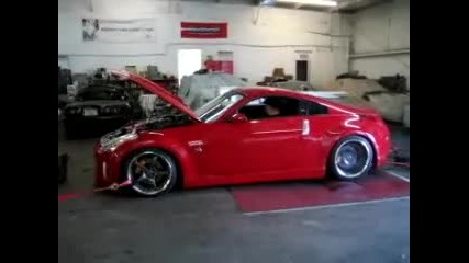turbo 350z on dyno 