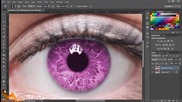 2 начина как да променим цвета на очите си - Photoshop Уроци за Начинаещи Епизод 5