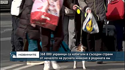 368 000 украинци са избягали в съседни страни от началото на руската инвазия в родината им