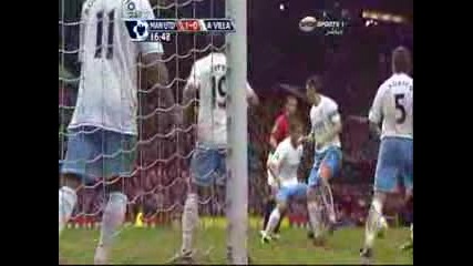 Манчестър Юнайтед Срещу Астън Вила.невероятен гол на Роналдо! 