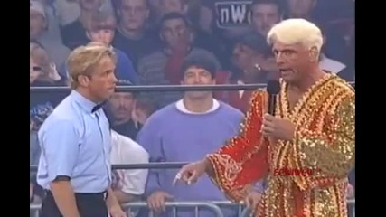 Wcw Hulk Hogan vs Ric Flair (barbed Wire Steel Cage) част 1 - Uncensored 