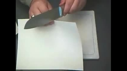 как да наостриш нож със чаша 