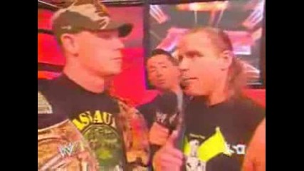 John Cena And Hbk Shawn Michaels Backstage