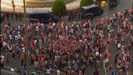 Феновете на Атлетико отпразнуваха по подобаващ начин титлата