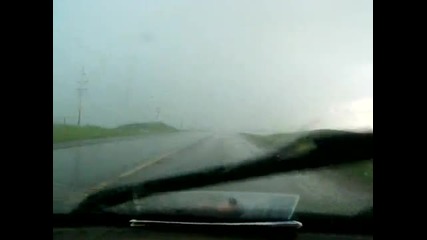 Доста силен дъжд на магистралата