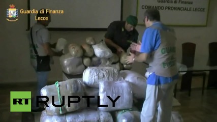 Italy: 167kg of cannabis seized by police from makeshift boat