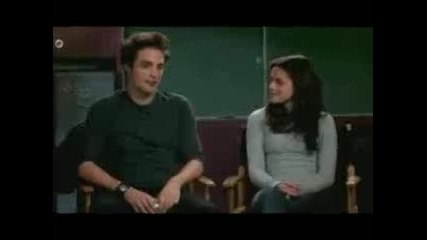 Robert Pattinson and Kristen Stewart Behind The Scenes