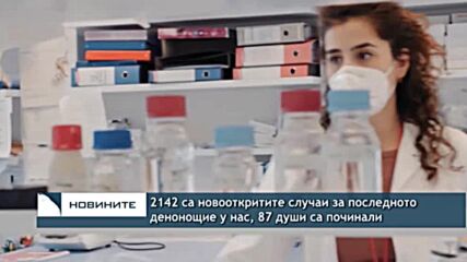 2142 са новооткритите случаи за последното денонощие у нас, 87 души са починали