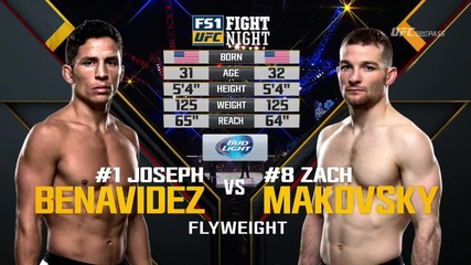 Joseph Benavidez vs Zach Makovsky (ufc Fight Night 82, 06.02.2016)
