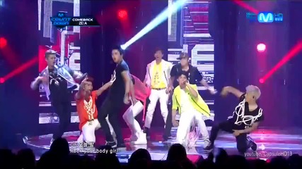 (hd) Ze:a - Body to Body (comeback stage) ~ M Countdown (05.07.2012)