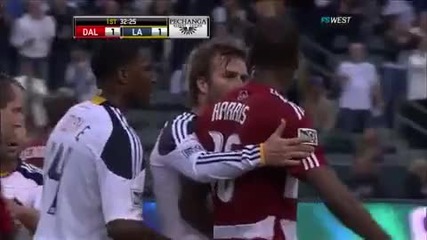 Живата Легенда Отново Бележи ! Дейвид Бекъм Вкарва За L. A. Galaxy 