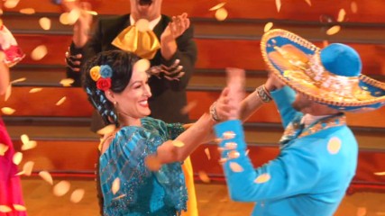 Nikki Bella performs a jazz dance during Disney Night on ABC's "Dancing with the Stars"