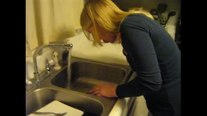My wife tries the cinnamon challenge