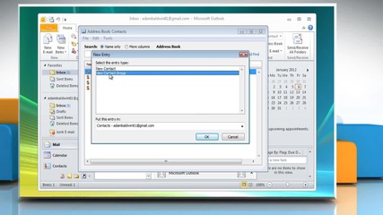 Microsoft® 2010: How to create a distribution list on Windows® Vista?