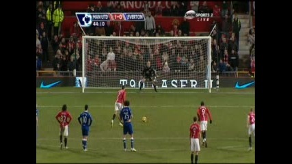 Манчестър Юнайтед - Евертън 1 - 0 31.01.2009(гол На Роналдо)