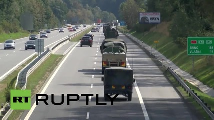 Чехия: Американски военен конвой наближава Прага