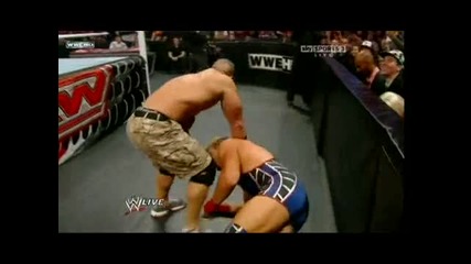 Wwe Raw 16.01.12 John Cena пребива Jack Swagger