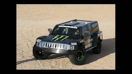 Monster energy cars and jeeps
