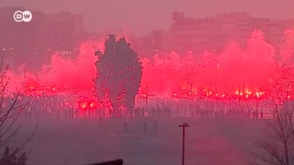 Факельное шествие польских националистов (12.11.2016)