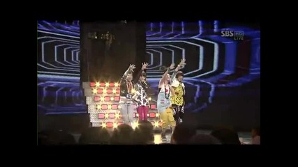 [090517; Inkigayo] 2ne1 - Fire + Intro (debut stage)