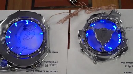 2001-2008 Chrome Gsxr 1000 Clear covers Led For Sale Ruff Ryders Logo