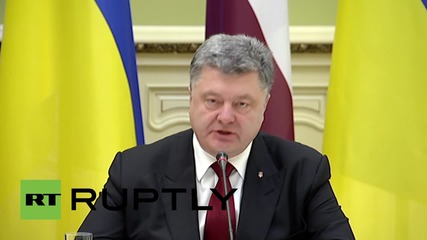Ukraine: Russia blocking implementation of Minsk agreements, sanctions still needed - Poroshenko