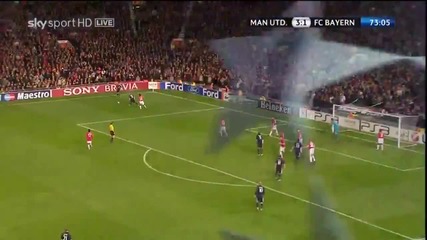 Arjen Robben goal Manchester United 3 - 2 Bayern M 