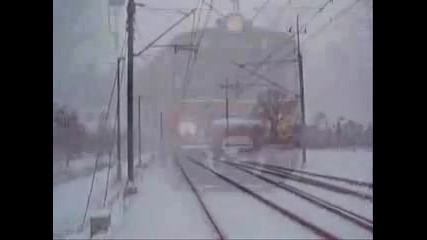 Снимки На Влакове През Зимата 