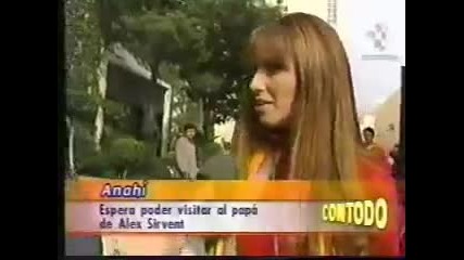 Anahi habla de su ex suegro 