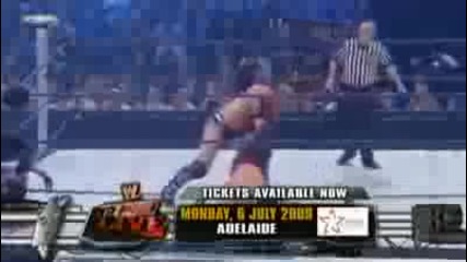 Smack Down 13.4.2009 Fatal Four Match - Kane vs Jeff Hardy vs Chris Jericho vs Rey Mysterio - 1/2