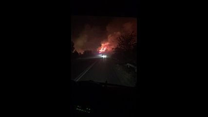 Пожар между Плевен и Луковит