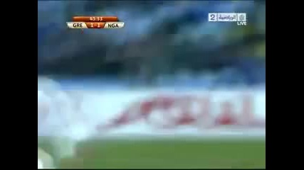 World Cup 2010: Гърция - Нигерия 2:1 - Гол на Салпингидис (гърция) 