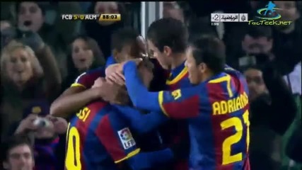 Barcelona vs Almeria 5 - 0 Всички голове Hq!!!