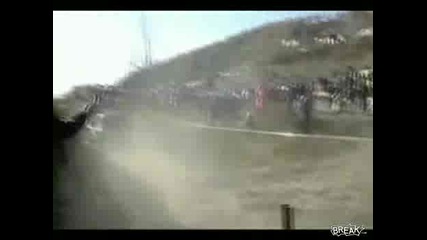Cameraman Taken Out By Truck