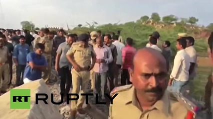 India: At least 5 dead as train hits lorry at level crossing *GRAPHIC*