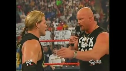 Chris Jericho Christian and Stone Cold Inring promo Wwe Raw 2003 