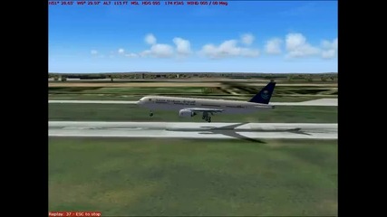 Fs9 Landing at Heathrow