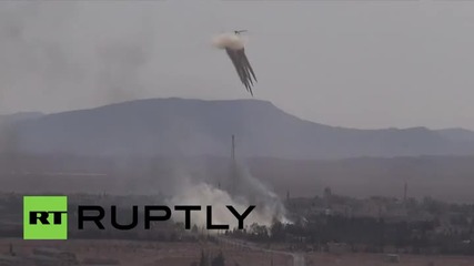 Руски хеликоптери успешно обстрелват позиции на терористи в Сирия