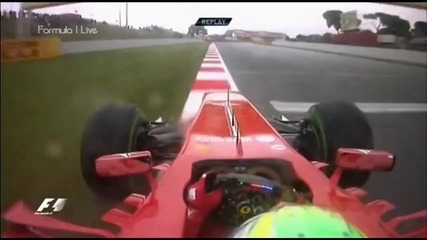 F1 Гран при на Испания 2013 - Massa натиска здраво на Fp1 [hd][onboard]