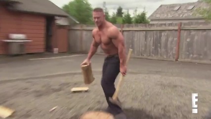 Bella Twins, John Cena и Daniel Bryan цепят дърва
